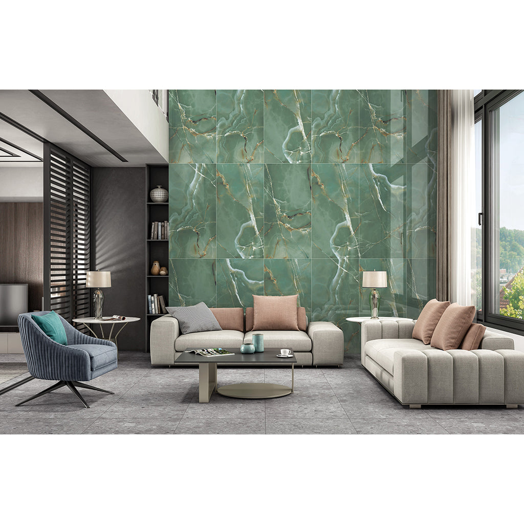 Onyx Prime tiles 60x120 Verde Polished