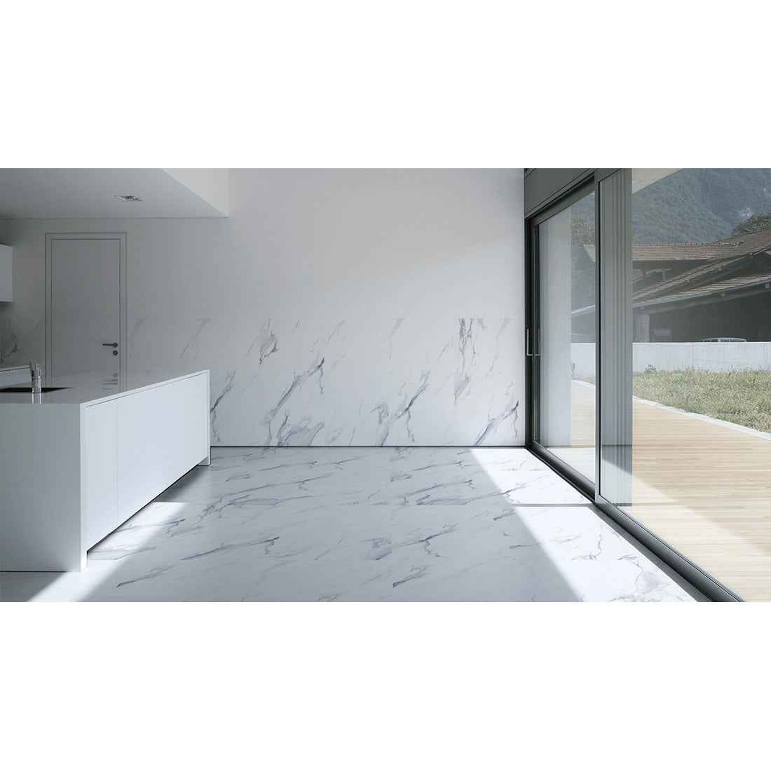 Statuario Mercury 60x120 Blue Polished
